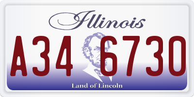 IL license plate A346730