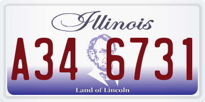 IL license plate A346731