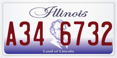 IL license plate A346732