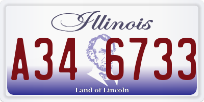IL license plate A346733