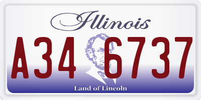 IL license plate A346737