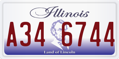 IL license plate A346744