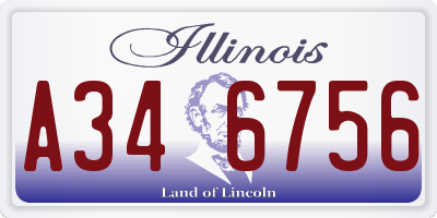 IL license plate A346756
