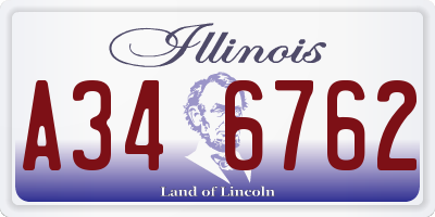 IL license plate A346762