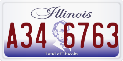 IL license plate A346763