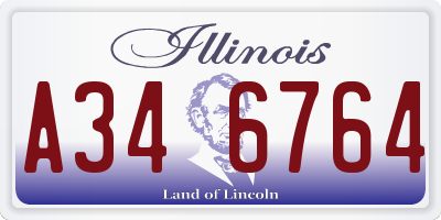 IL license plate A346764