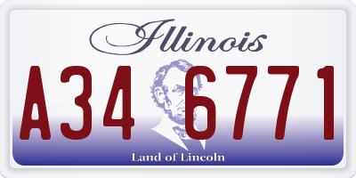 IL license plate A346771