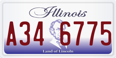 IL license plate A346775