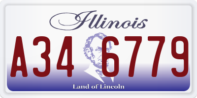 IL license plate A346779