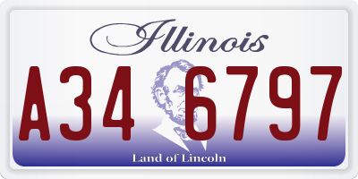 IL license plate A346797
