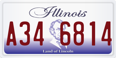 IL license plate A346814