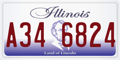 IL license plate A346824