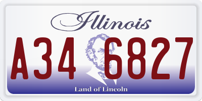 IL license plate A346827