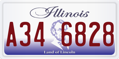 IL license plate A346828