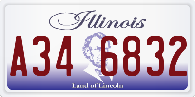 IL license plate A346832