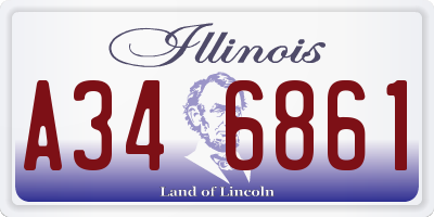 IL license plate A346861