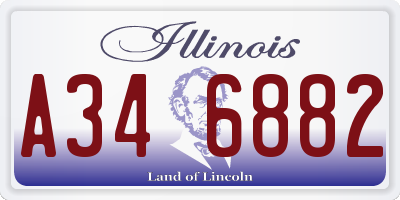 IL license plate A346882