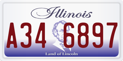 IL license plate A346897