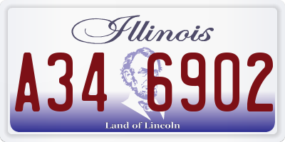 IL license plate A346902