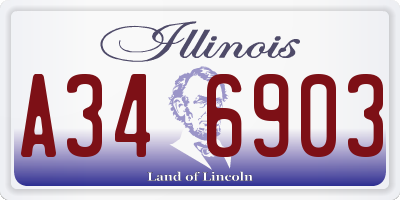 IL license plate A346903