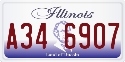 IL license plate A346907