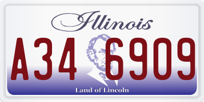 IL license plate A346909