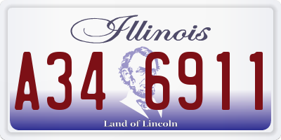 IL license plate A346911