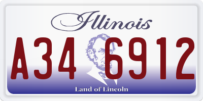 IL license plate A346912