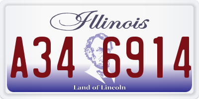 IL license plate A346914