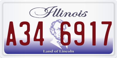 IL license plate A346917