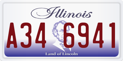 IL license plate A346941