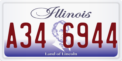 IL license plate A346944