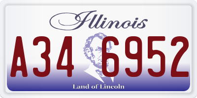 IL license plate A346952