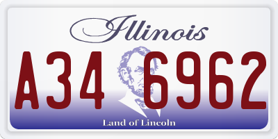 IL license plate A346962