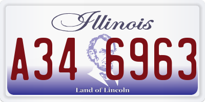 IL license plate A346963