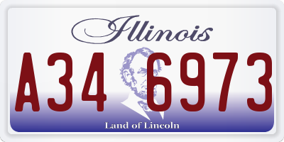 IL license plate A346973