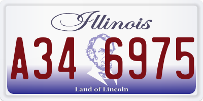 IL license plate A346975