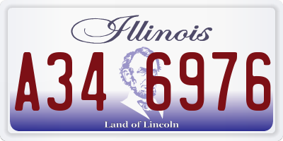 IL license plate A346976