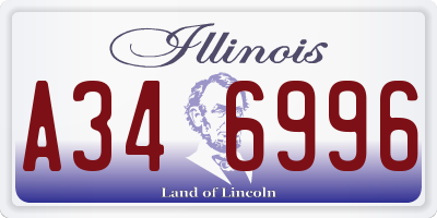 IL license plate A346996