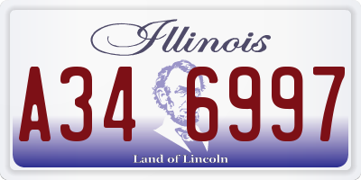 IL license plate A346997