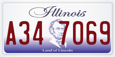 IL license plate A347069