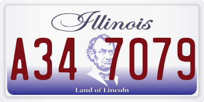 IL license plate A347079