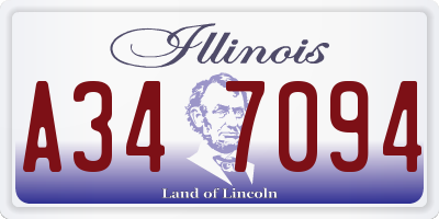 IL license plate A347094