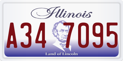 IL license plate A347095