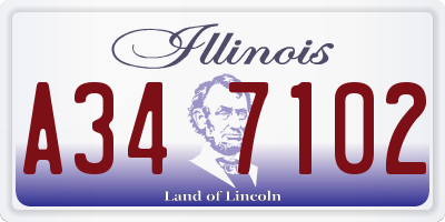 IL license plate A347102