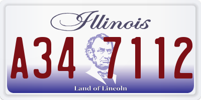 IL license plate A347112