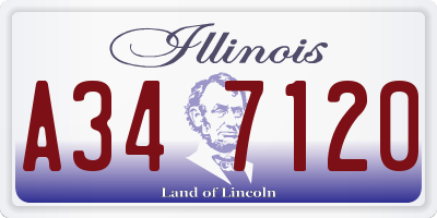 IL license plate A347120