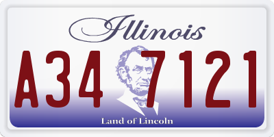 IL license plate A347121