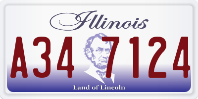 IL license plate A347124