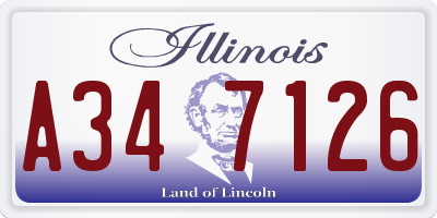 IL license plate A347126